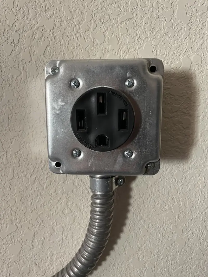 NEMA 14-50 outlet installed for Electrical Panel Upgrade in Bay Point