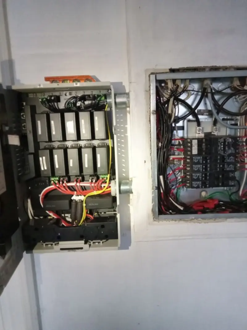 Electrical panel upgrade completed for Security Camera Wiring in Bay Point